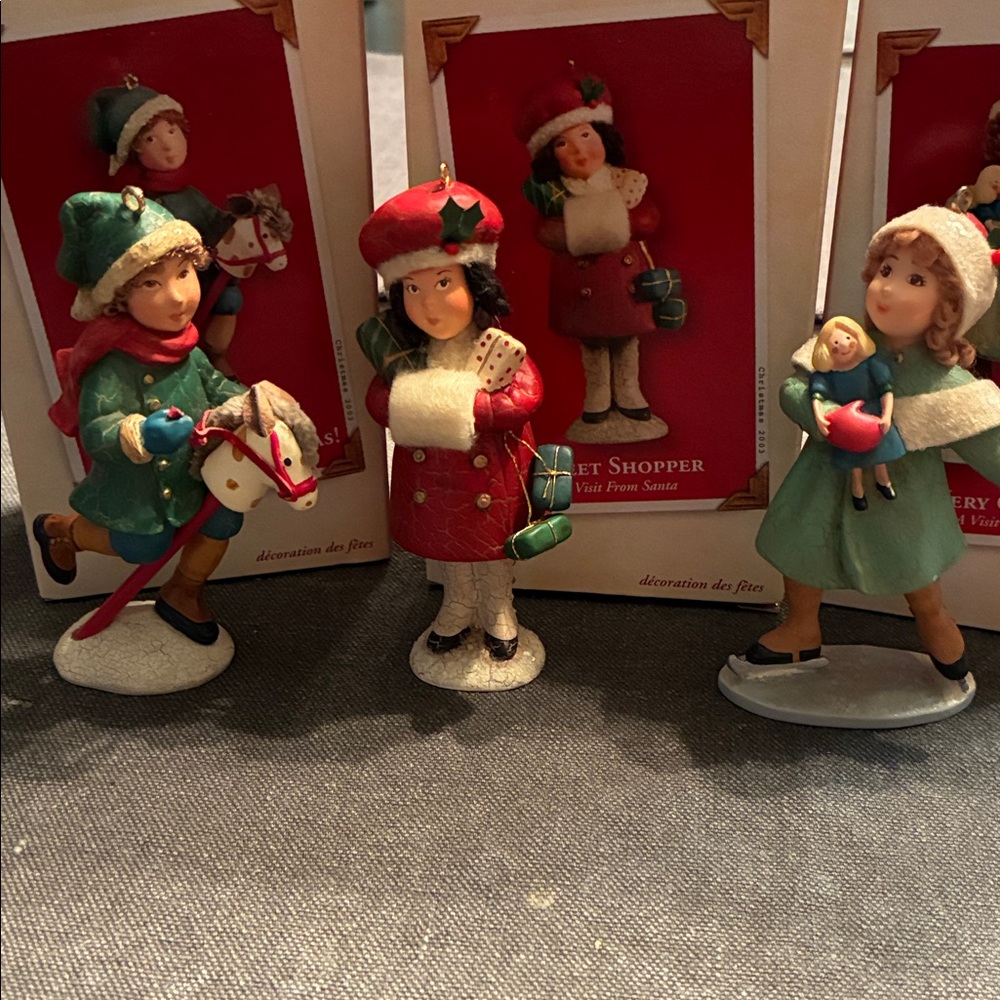 A Visit from Santa Hallmark Ornaments.